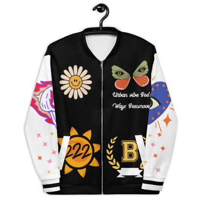 Beesmoove bees way black Unisex Bomber Jacket - Beesmoove