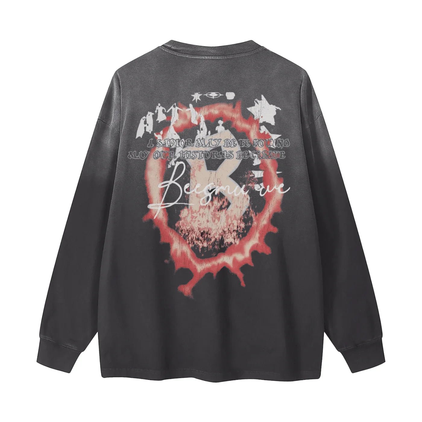 BEESMOOVE BEESMOOVE Resurrection Washed Long Sleeve T-Shirt - Beesmoove