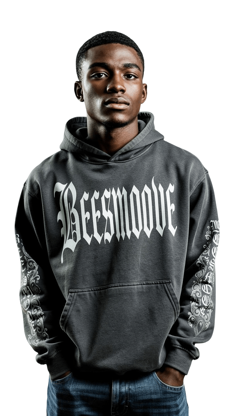 BEESMOOVE Black Cathedral Hoodie - Beesmoove