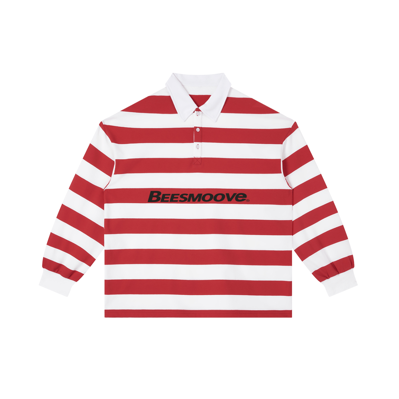BEESMOOVE Black Color Block Stripe Polo Shirt - Beesmoove