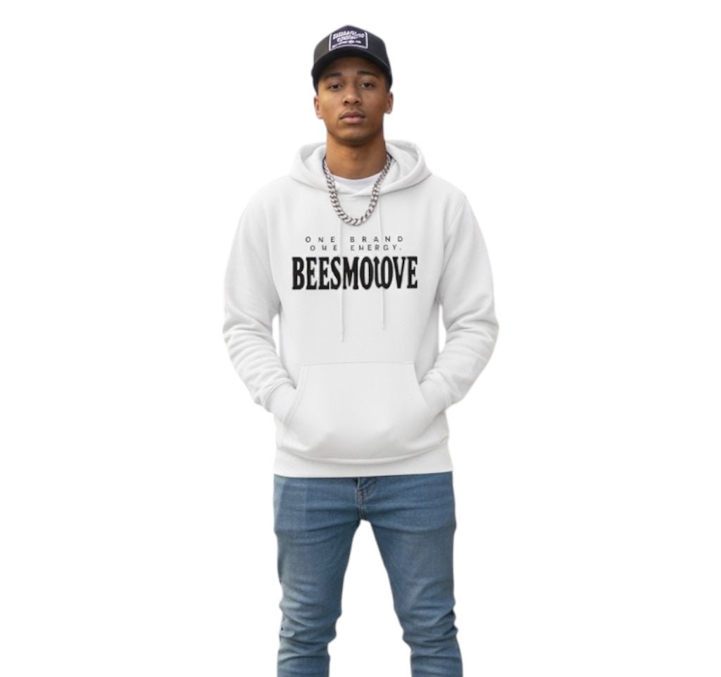 BEESMOOVE Black logoOne Brand One Energy Heavyweight Cotton Hoodie - Beesmoove