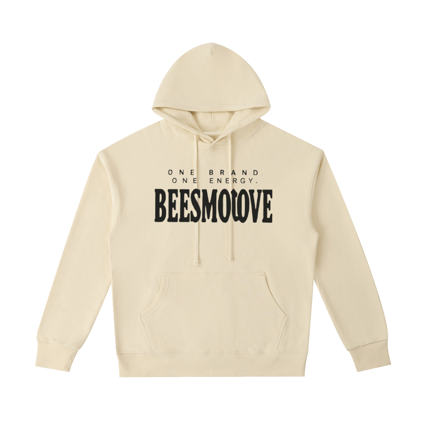 BEESMOOVE Black logoOne Brand One Energy Heavyweight Cotton Hoodie - Beesmoove