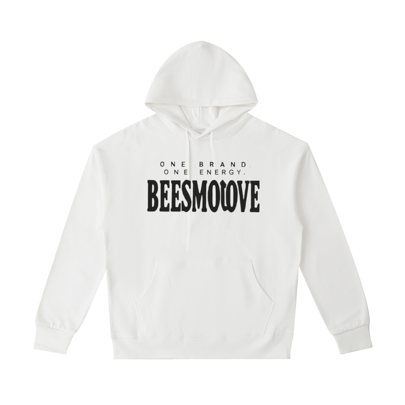 BEESMOOVE Black logoOne Brand One Energy Heavyweight Cotton Hoodie - Beesmoove