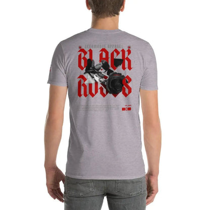 Beesmoove black roses Short - Sleeve T-Shirt - Beesmoove