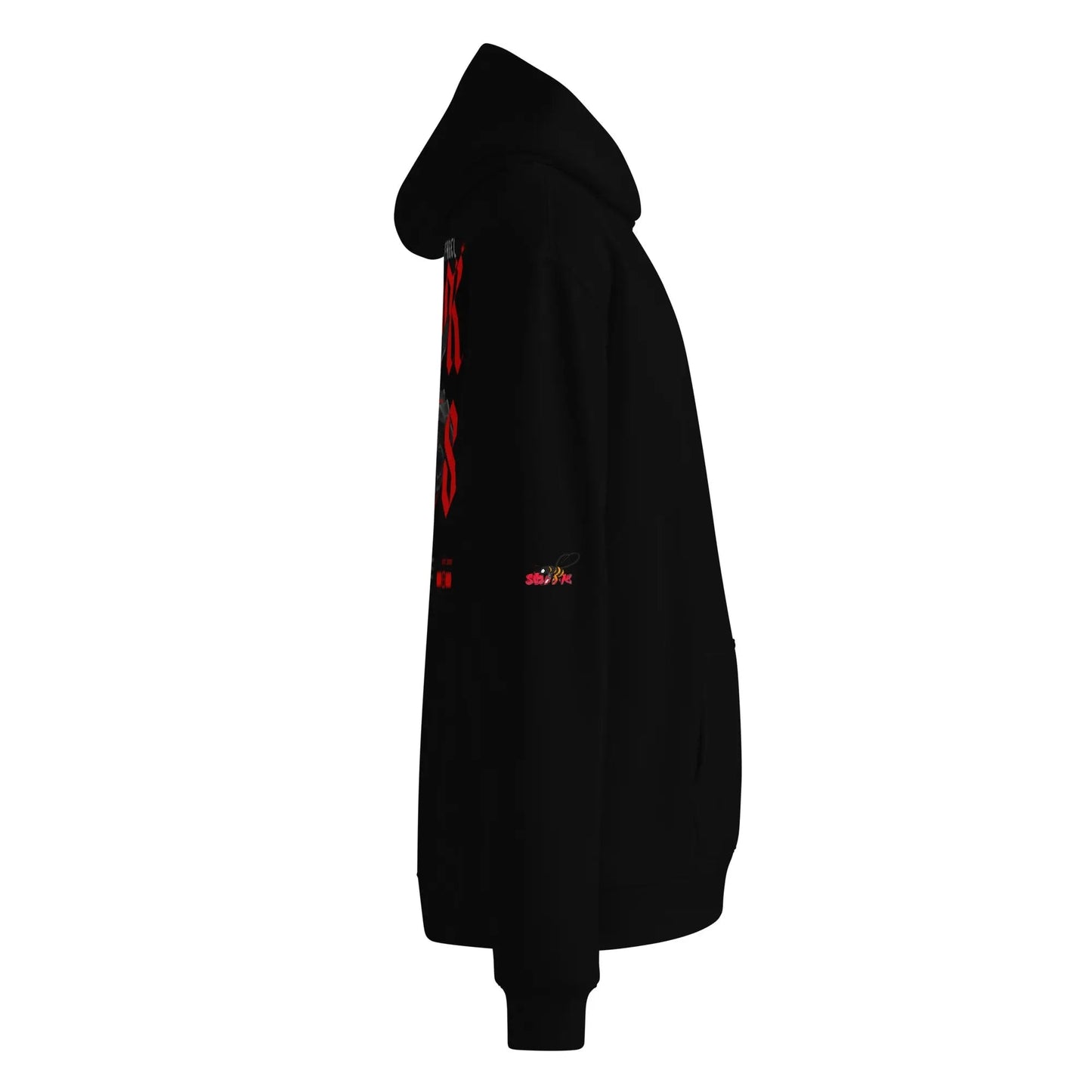 Beesmoove black roses Unisex oversized hoodie - Beesmoove