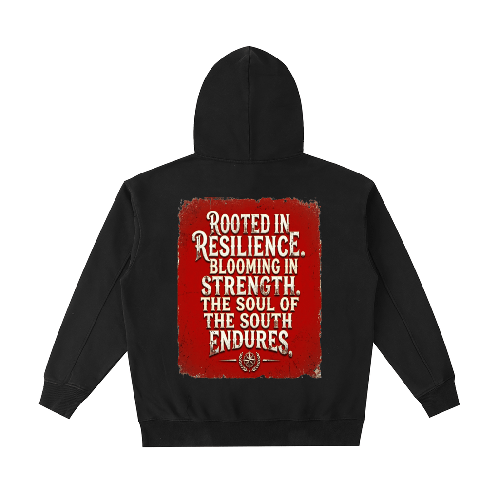 BEESMOOVE Black South: Waiting on Truth Washed Heavyweight Hoodie - Beesmoove