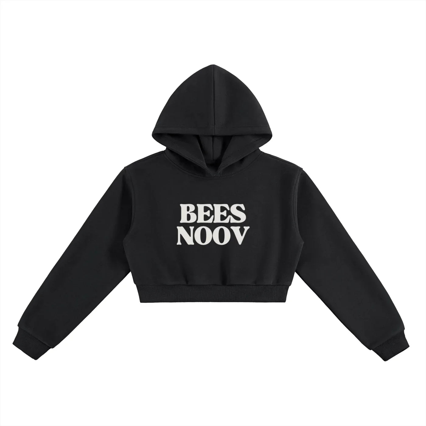 BEESMOOVE BlackSouth BEES NOOV Bootleg Cropped Hoodie - Beesmoove