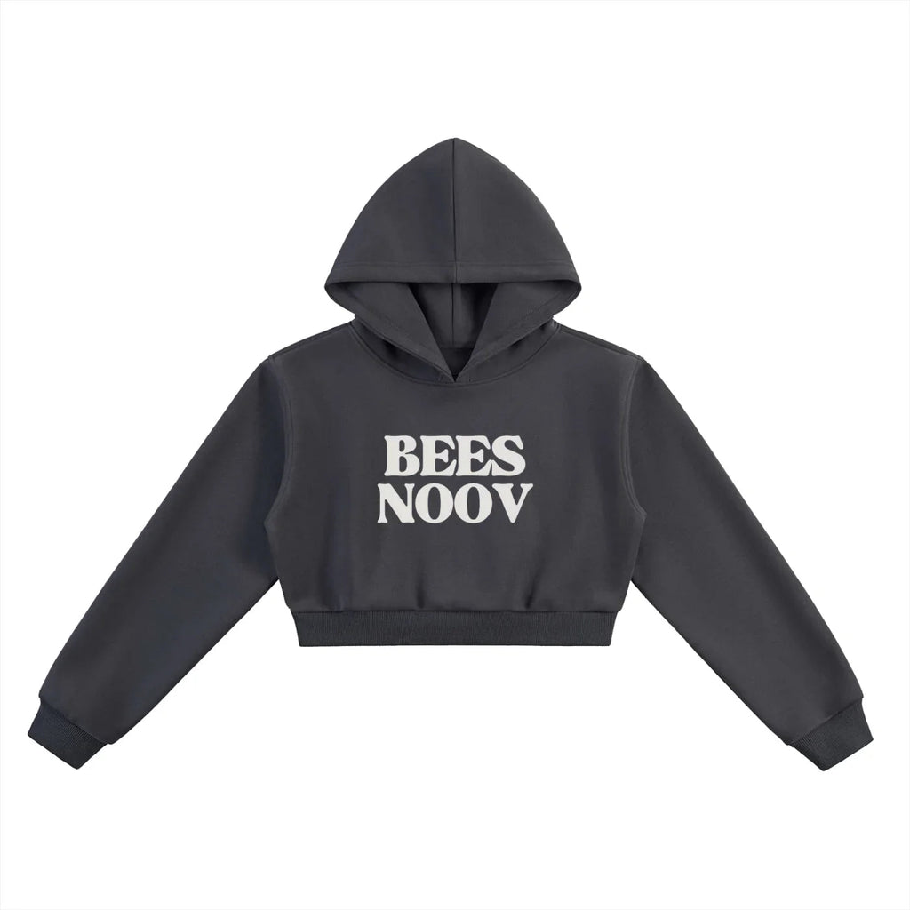 BEESMOOVE BlackSouth BEES NOOV Bootleg Cropped Hoodie - Beesmoove