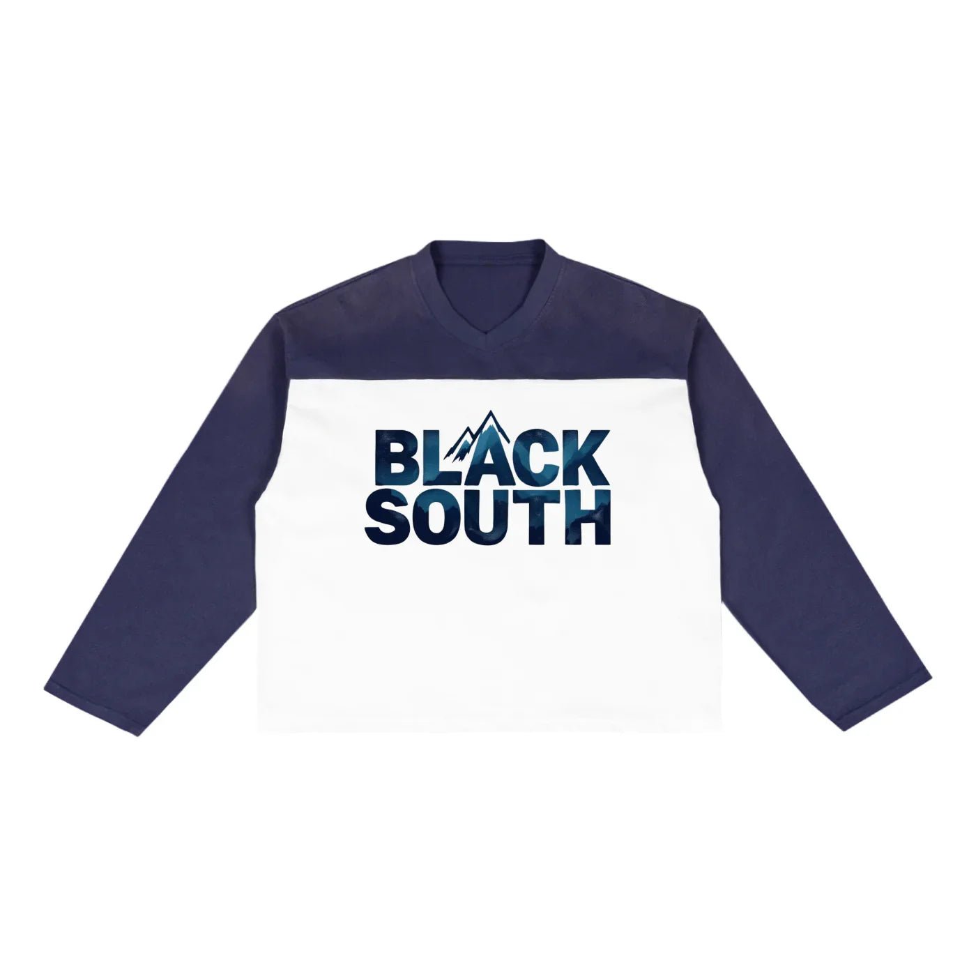 BEESMOOVE BlackSouth Blue Rebellion Sun Fade Color - Block T-Shirt - Beesmoove