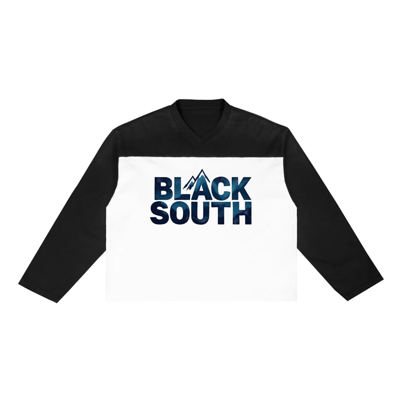 BEESMOOVE BlackSouth Blue Rebellion Sun Fade Color - Block T-Shirt - Beesmoove