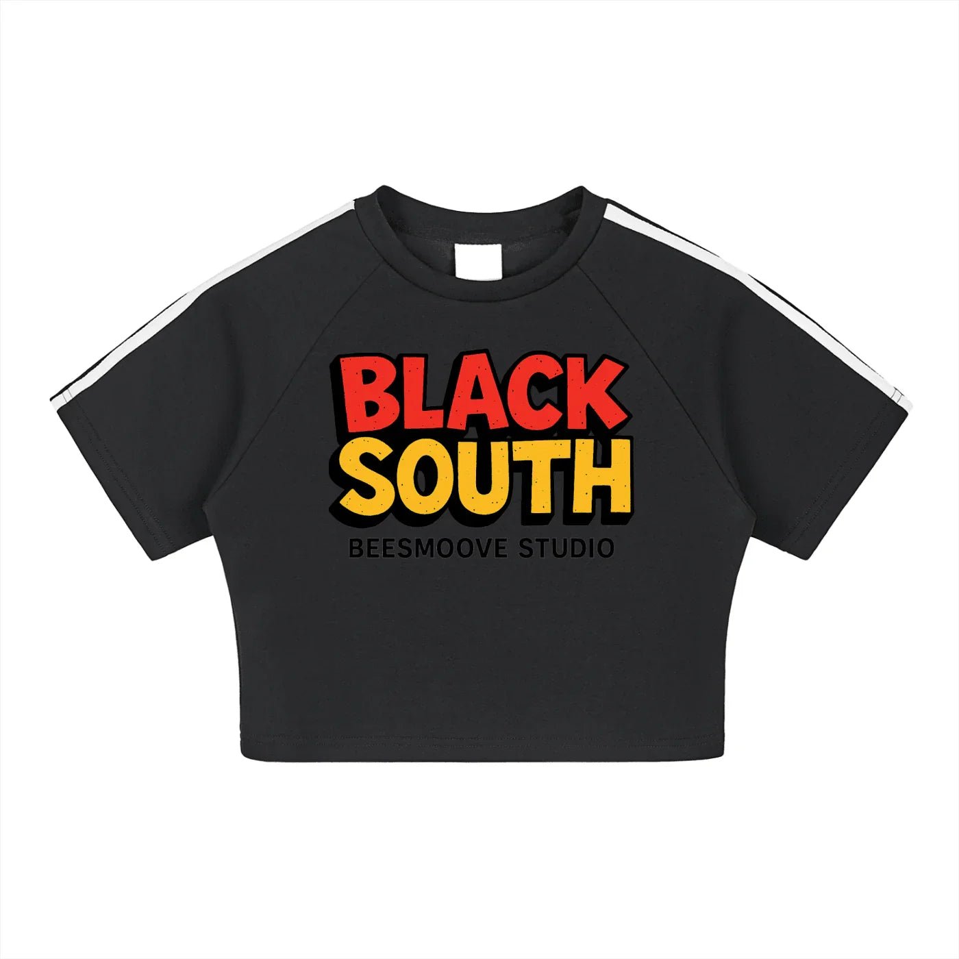 BEESMOOVE BlackSouth Collective Taped Cooling Performance Crop Top - Beesmoove