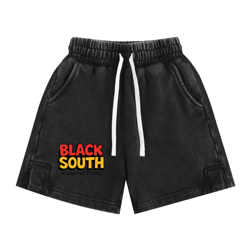 BEESMOOVE BlackSouth Collective Washed Kids' Shorts - Beesmoove