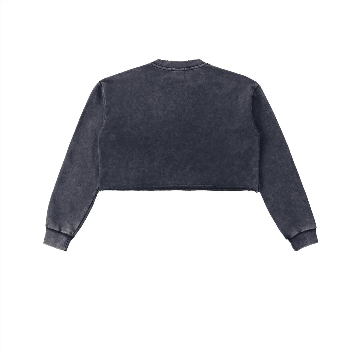 BEESMOOVE BlackSouth Collective Washed Raw Edge Cropped Sweatshirt - Beesmoove