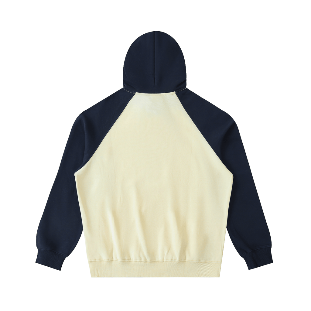 BEESMOOVE BlackSouth Day Ones Color - Block Raglan Sleeve Hoodie - Beesmoove