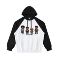 BEESMOOVE BlackSouth Day Ones Color - Block Raglan Sleeve Hoodie - Beesmoove