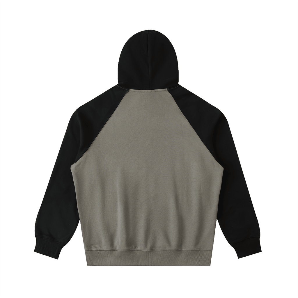 BEESMOOVE BlackSouth Day Ones Color - Block Raglan Sleeve Hoodie - Beesmoove