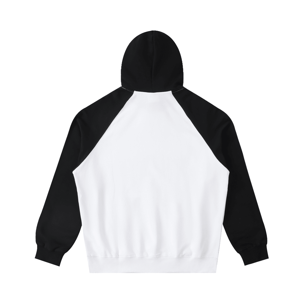 BEESMOOVE BlackSouth Day Ones Color - Block Raglan Sleeve Hoodie - Beesmoove