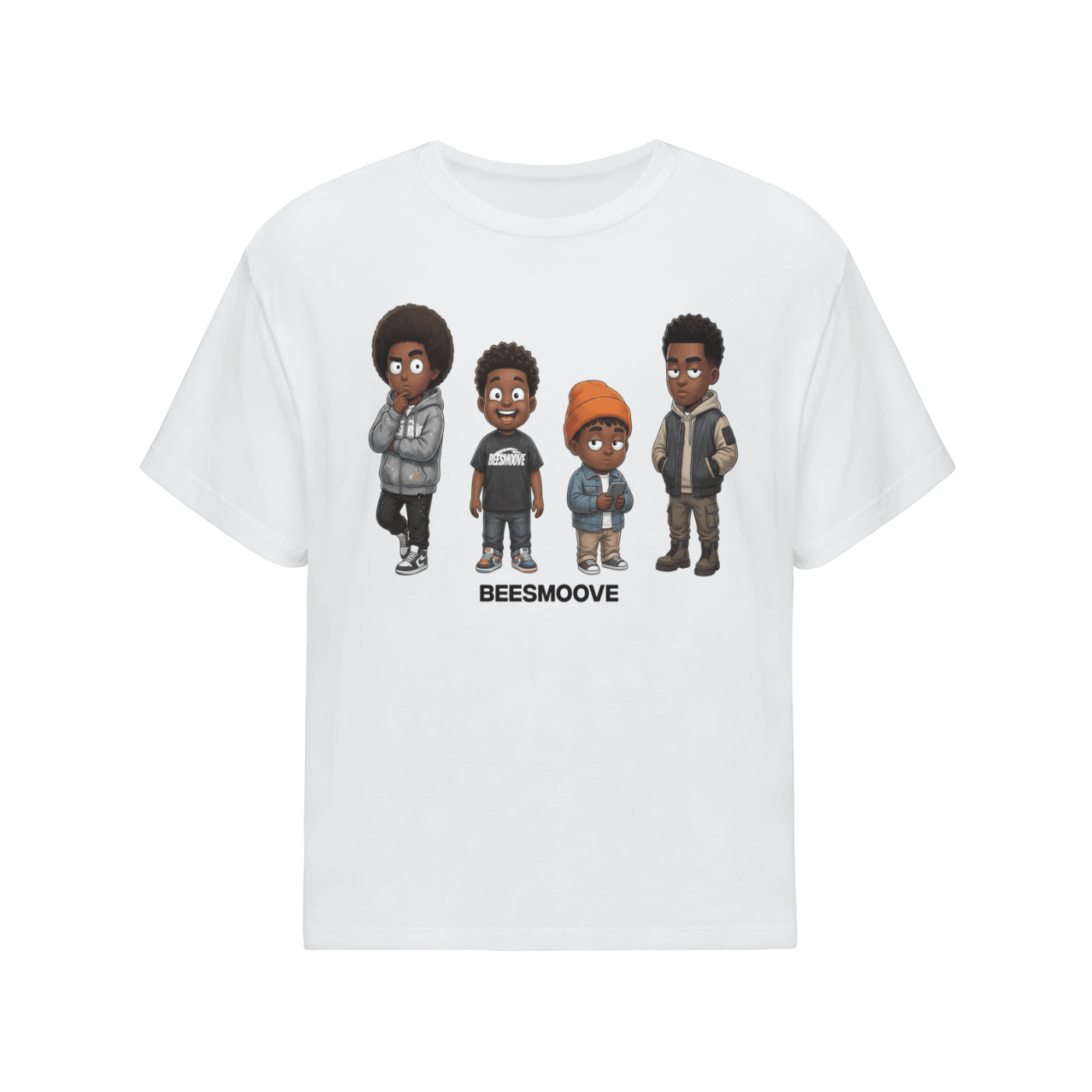 BEESMOOVE BlackSouth Day Ones Oversized Cotton T-Shirt - Beesmoove