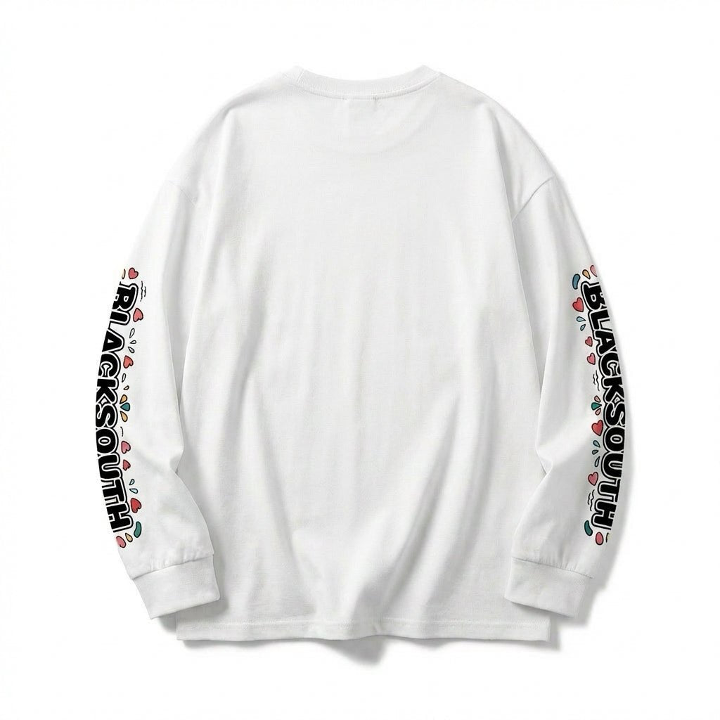 BEESMOOVE BlackSouth Fear But I’m With It Oversized Long Sleeve T-Shirt - Beesmoove