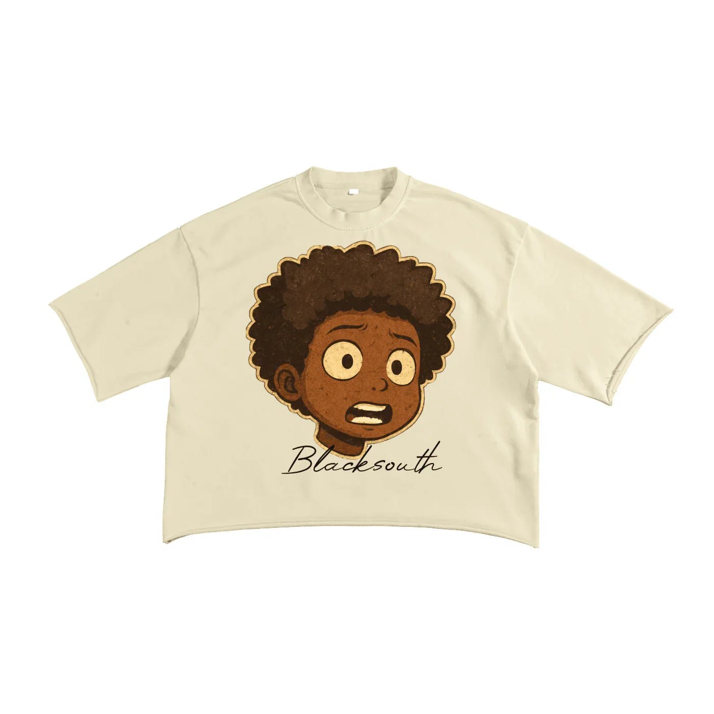BEESMOOVE BlackSouth lil Boo edition raw Edge Tee - Beesmoove
