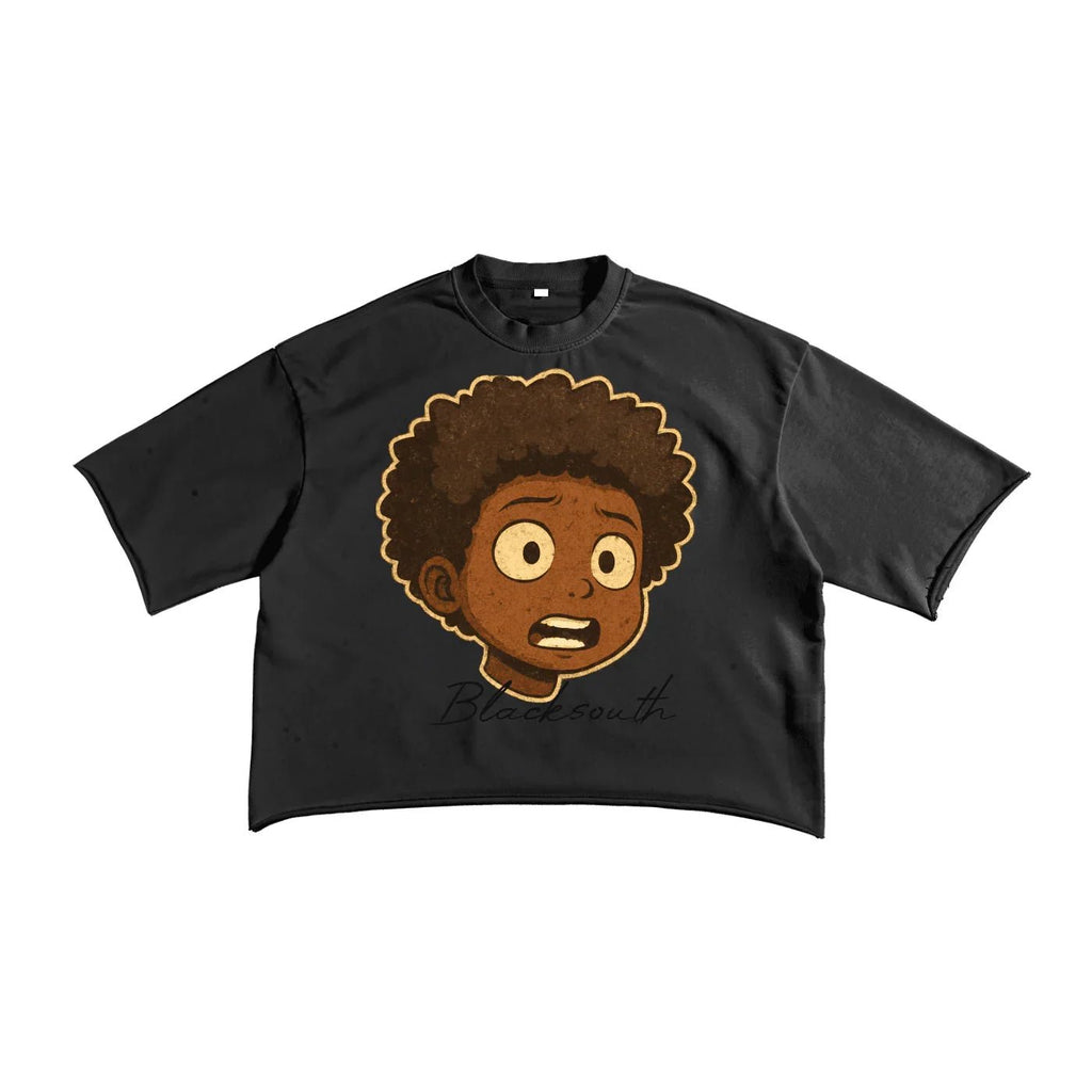 BEESMOOVE BlackSouth lil Boo edition raw Edge Tee - Beesmoove