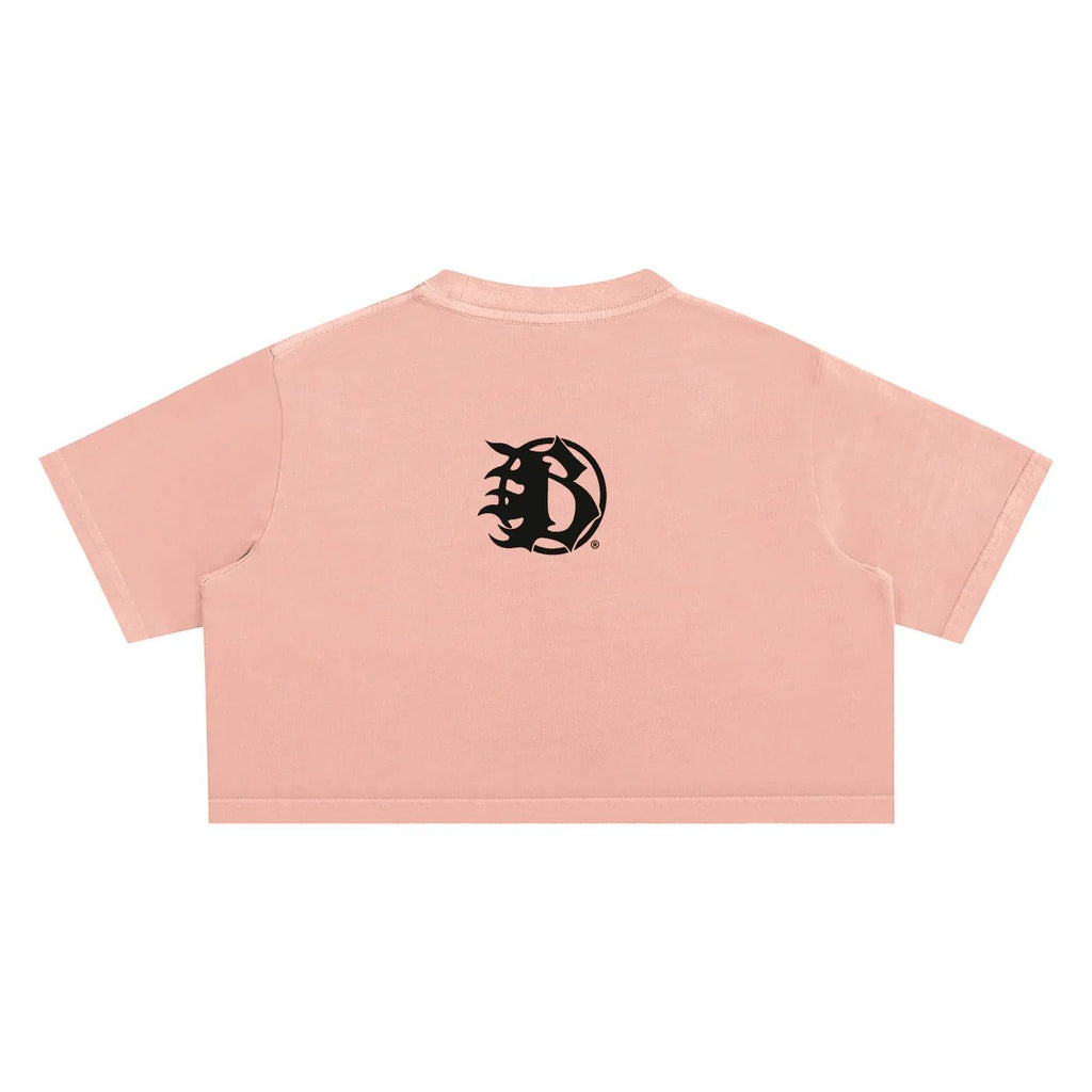 BEESMOOVE BlackSouth Snow Washed Crop Top - Beesmoove