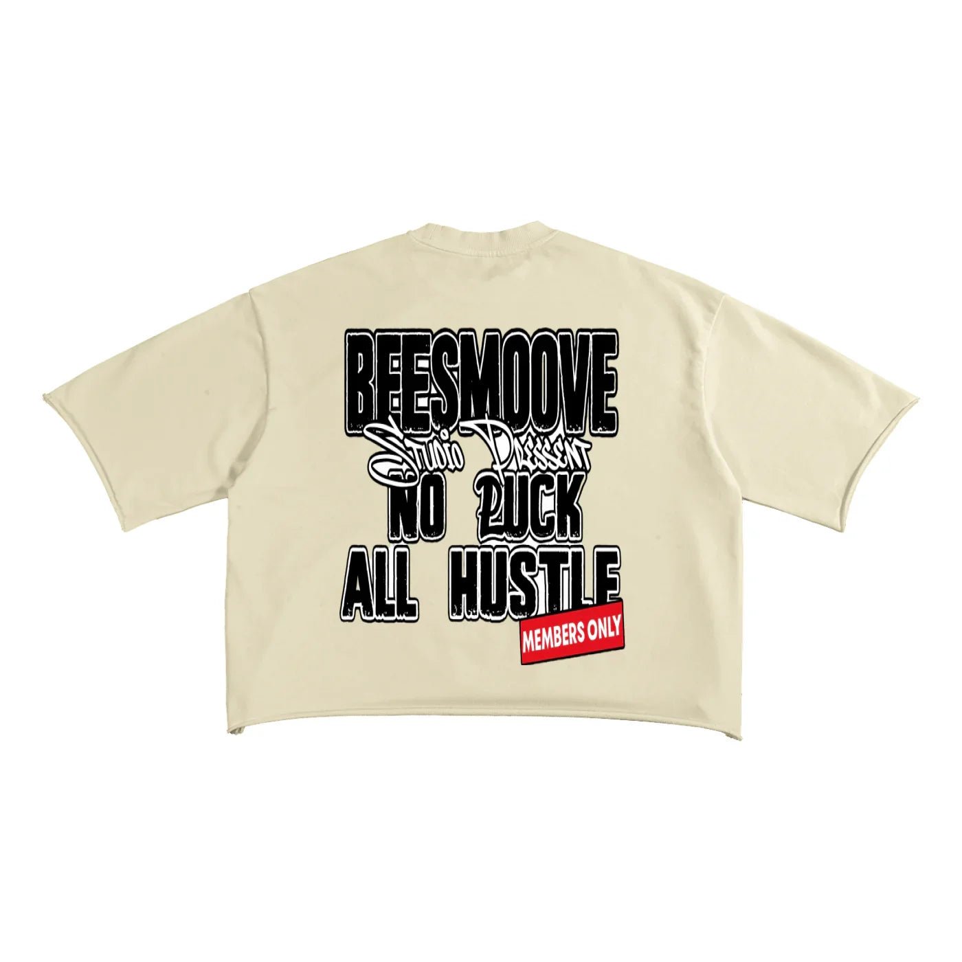 BEESMOOVE BlackSouth T - Time Self MADE Raw Edge T-Shirt - Beesmoove