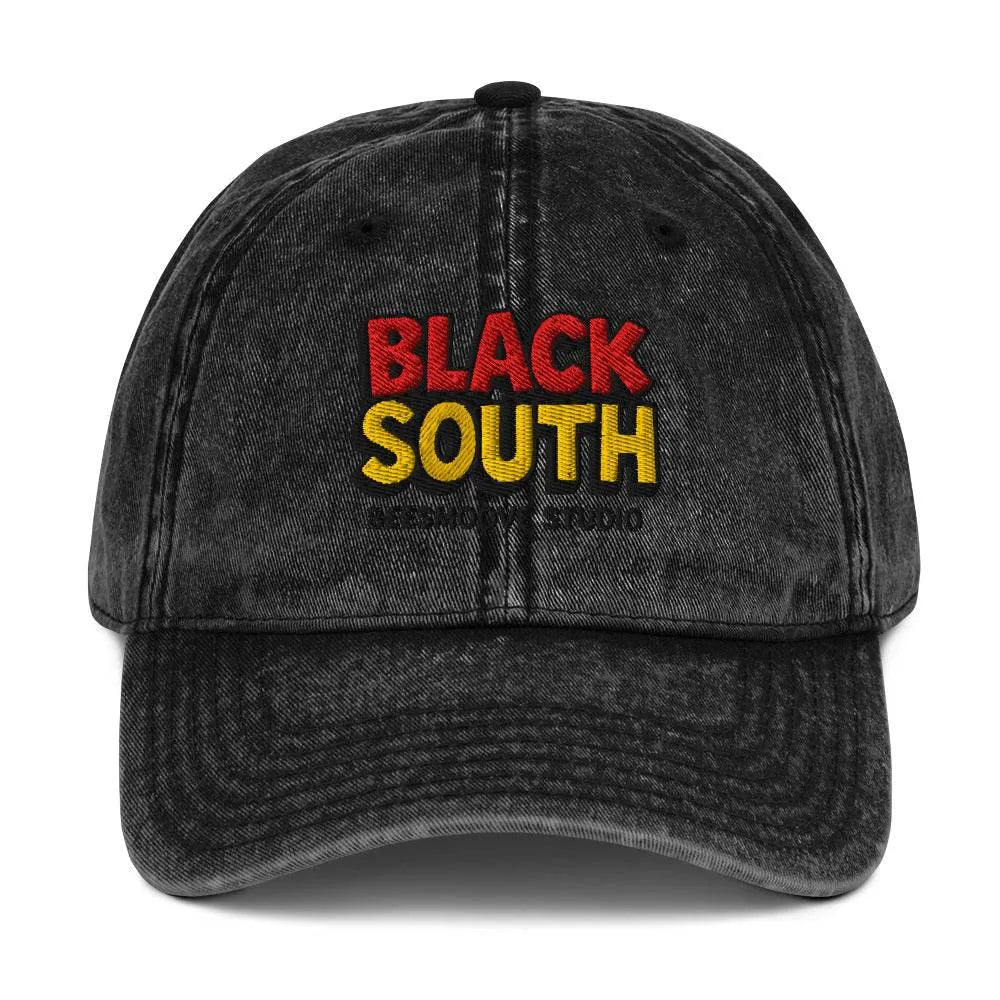 BEESMOOVE BlackSouth Vintage Cotton Twill Cap - Beesmoove
