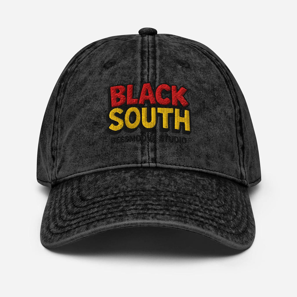 BEESMOOVE BlackSouth Vintage Cotton Twill Cap - Beesmoove