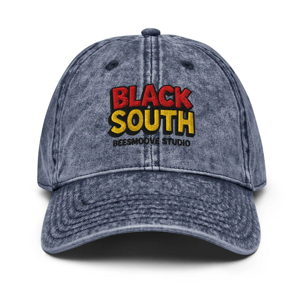 BEESMOOVE BlackSouth Vintage Cotton Twill Cap - Beesmoove