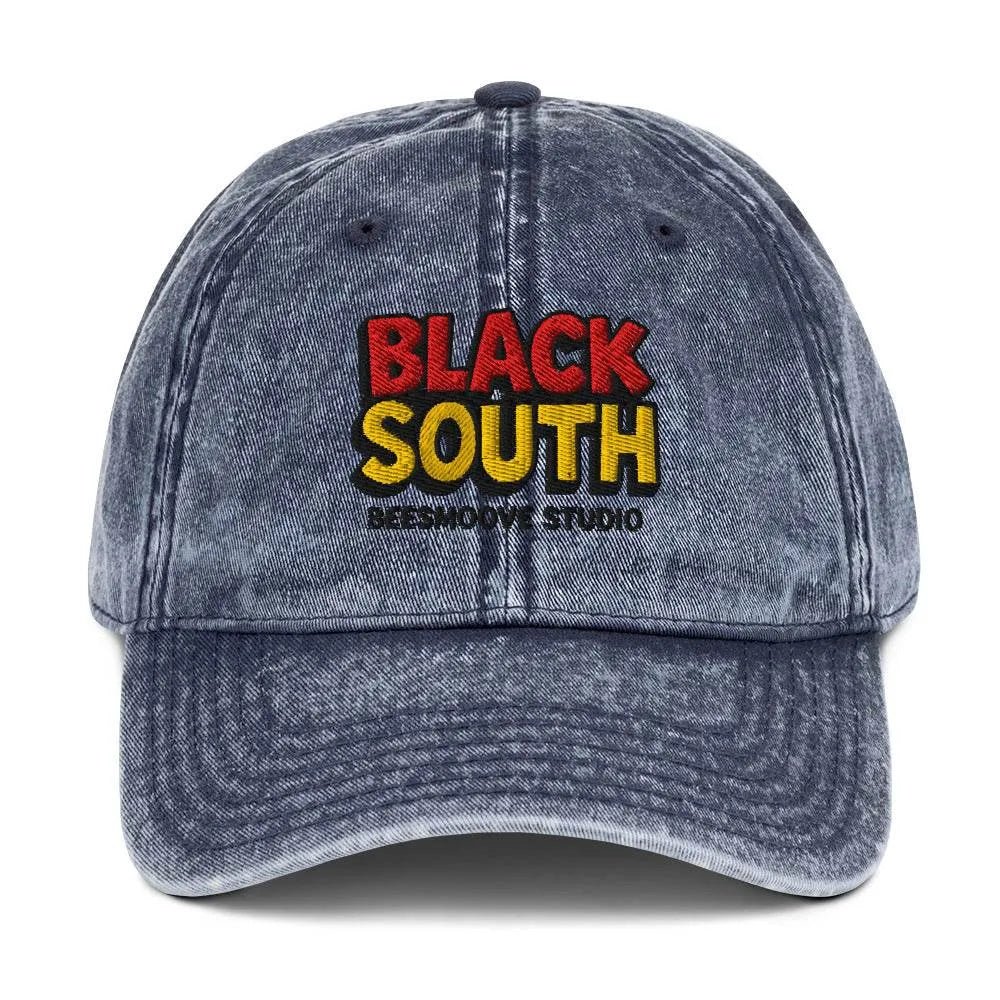 BEESMOOVE BlackSouth Vintage Cotton Twill Cap - Beesmoove