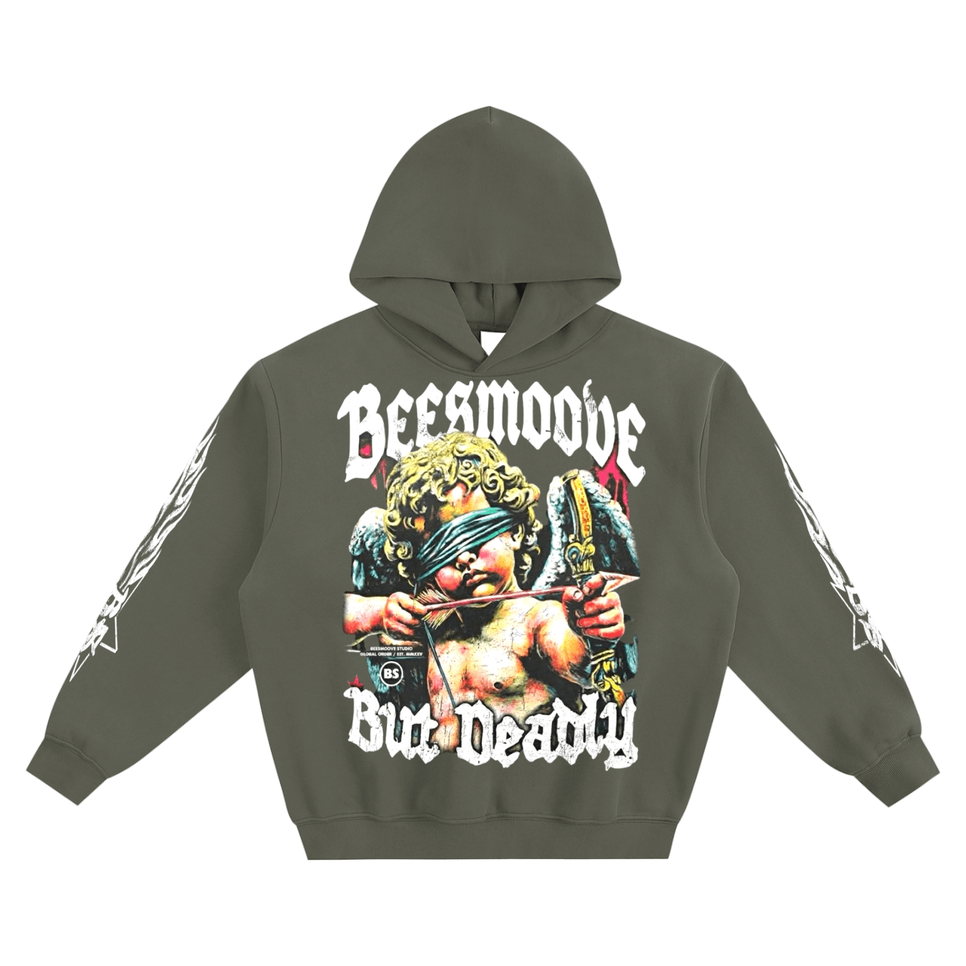 BEESMOOVE Blind But Deadly Boxy Hoodie - Beesmoove