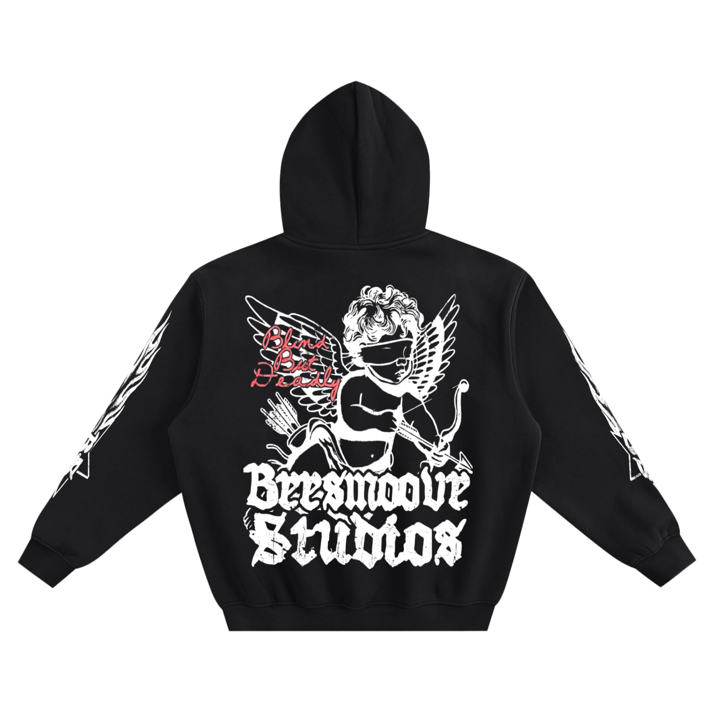 BEESMOOVE Blind But Deadly Boxy Hoodie - Beesmoove