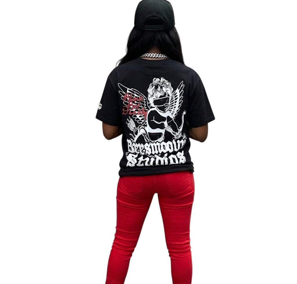 BEESMOOVE Blind But Deadly Drop Shoulder Cotton Tee - Beesmoove