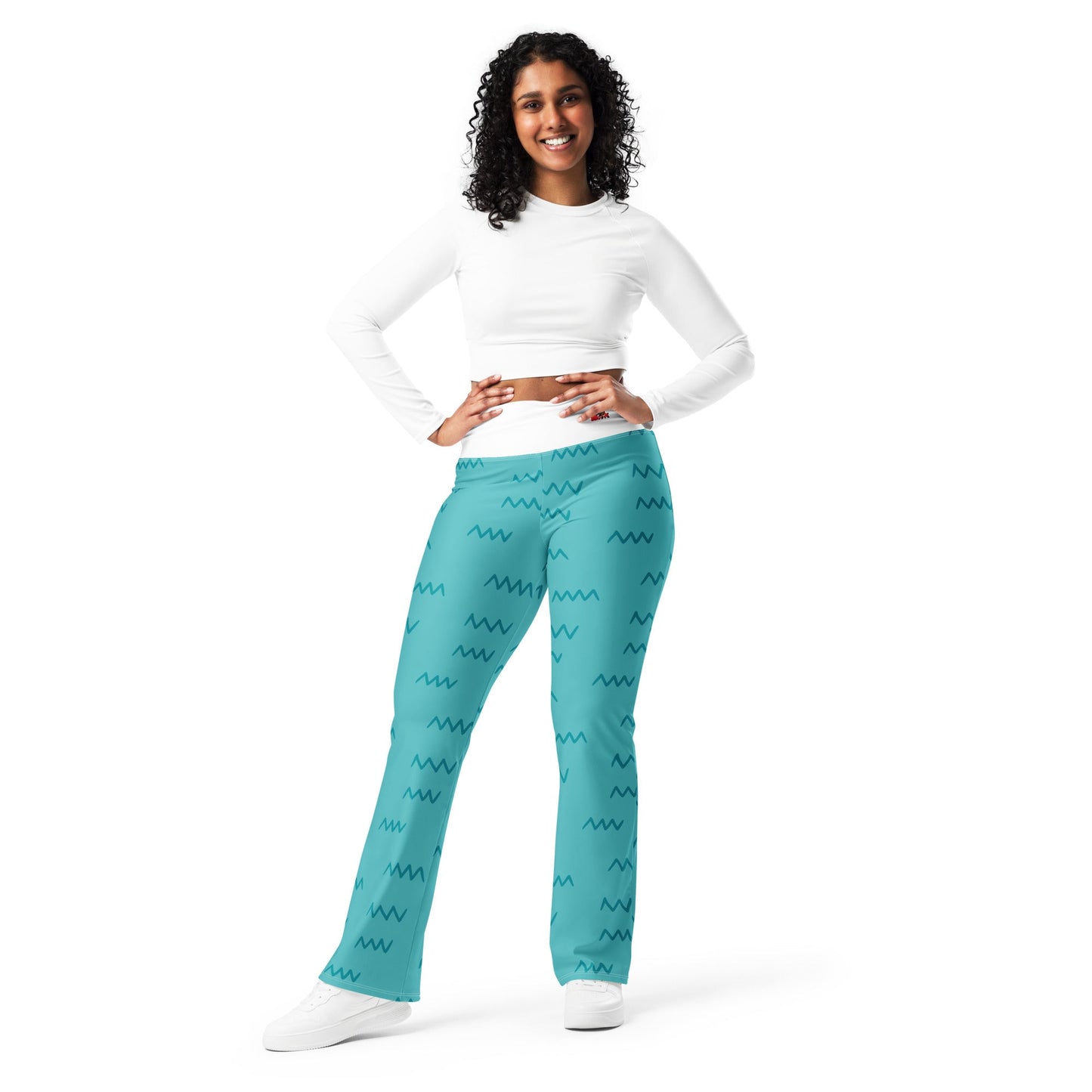 Beesmoove blue Dolphin Flare leggings - Beesmoove