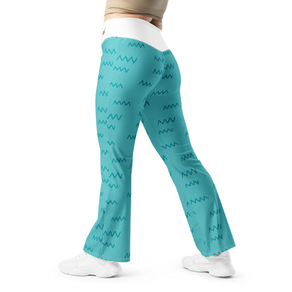 Beesmoove blue Dolphin Flare leggings - Beesmoove