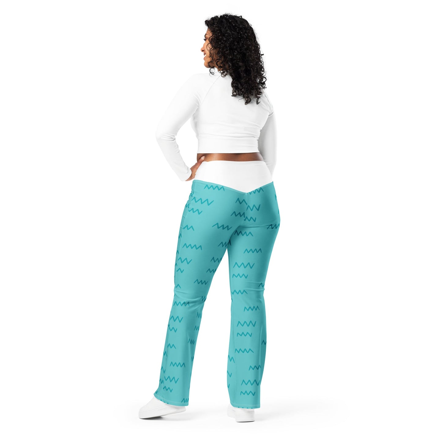 Beesmoove blue Dolphin Flare leggings - Beesmoove