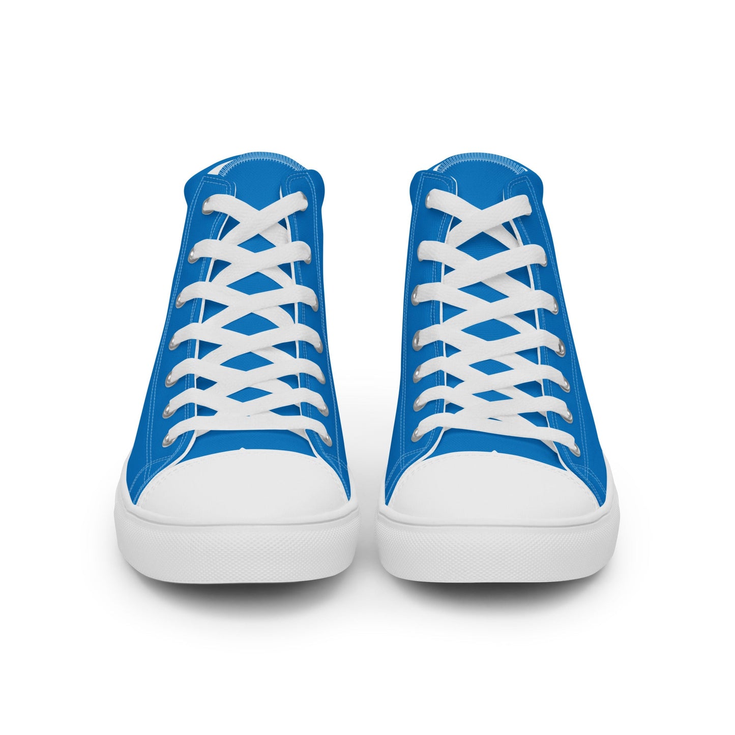 Beesmoove blue Men’s high top canvas shoes - Beesmoove