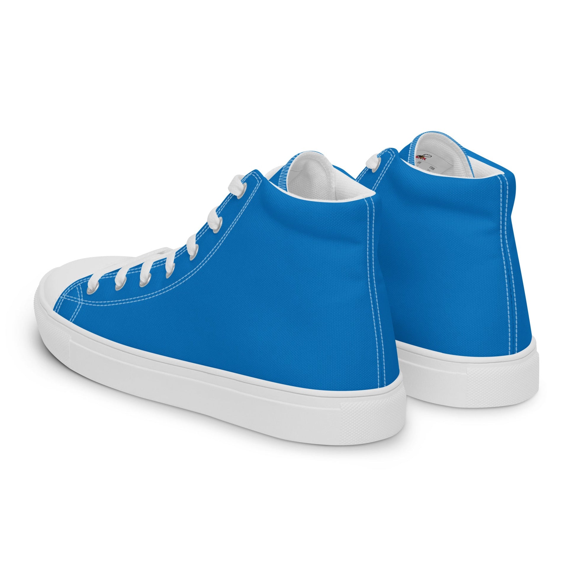 Beesmoove blue Men’s high top canvas shoes - Beesmoove