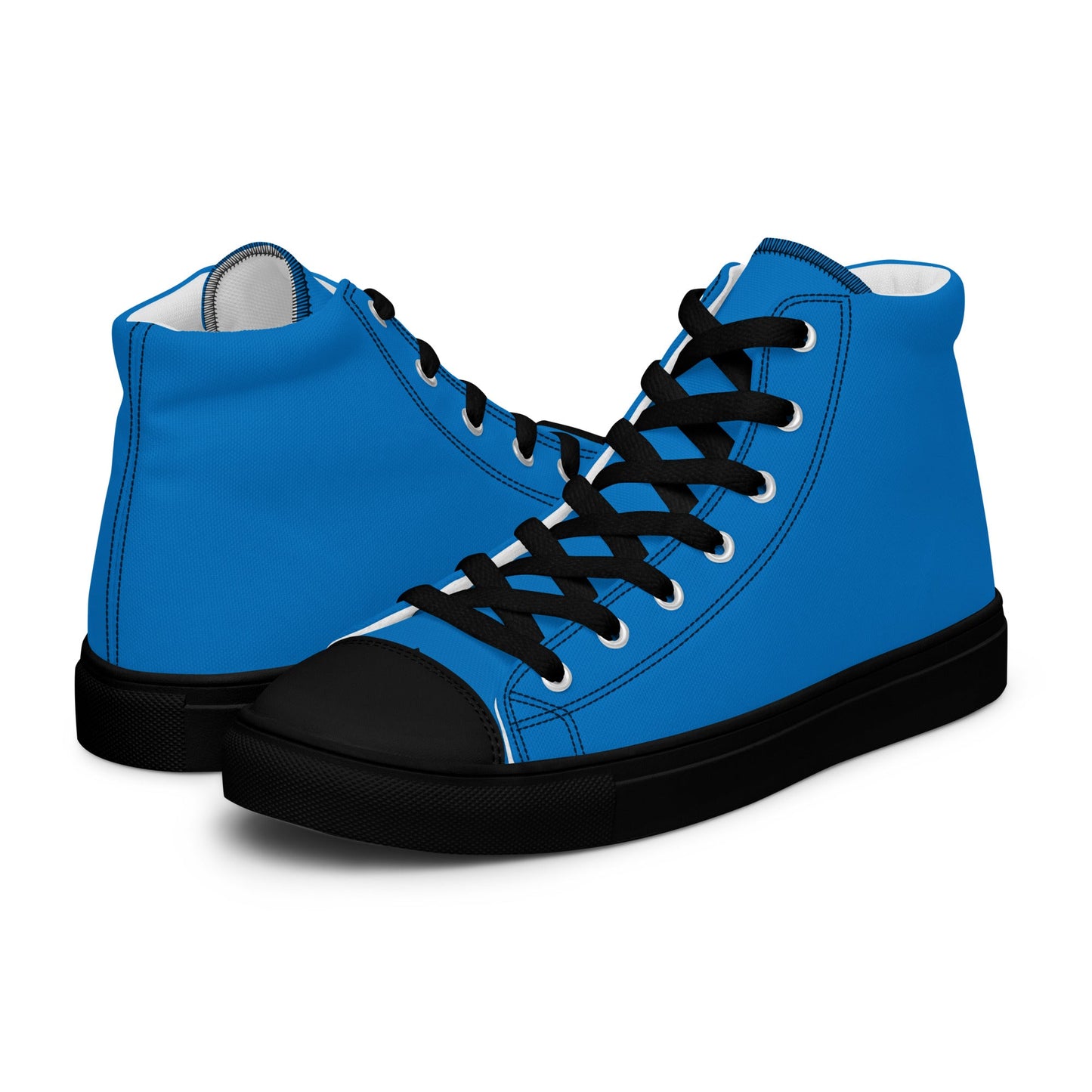 Beesmoove blue Men’s high top canvas shoes - Beesmoove