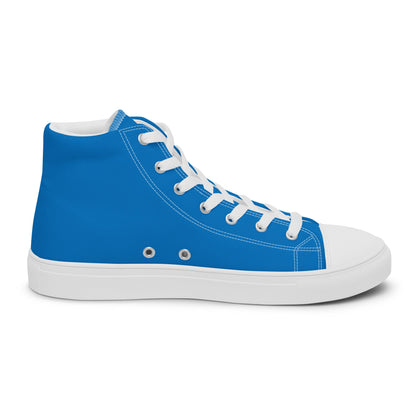 Beesmoove blue Men’s high top canvas shoes - Beesmoove