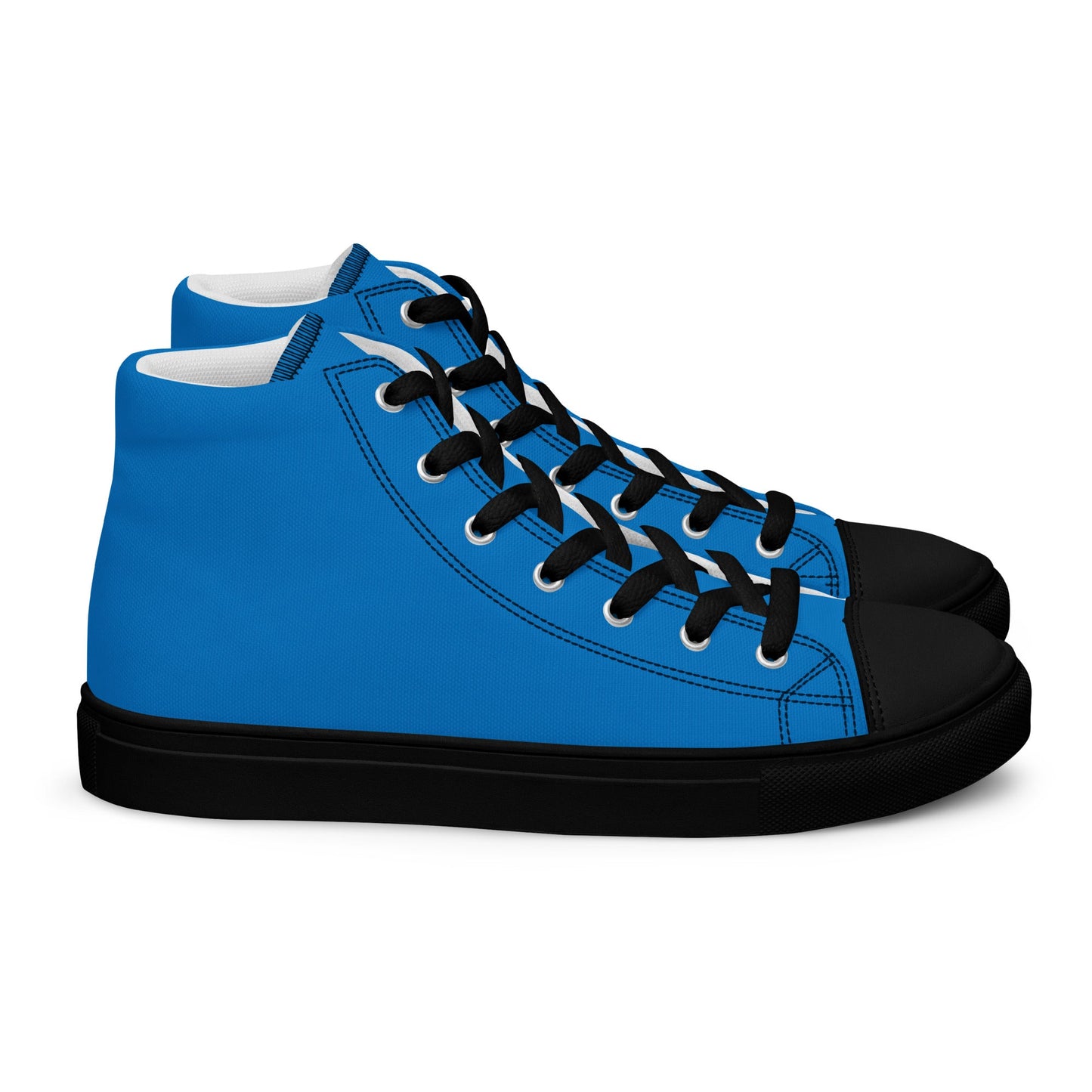 Beesmoove blue Men’s high top canvas shoes - Beesmoove