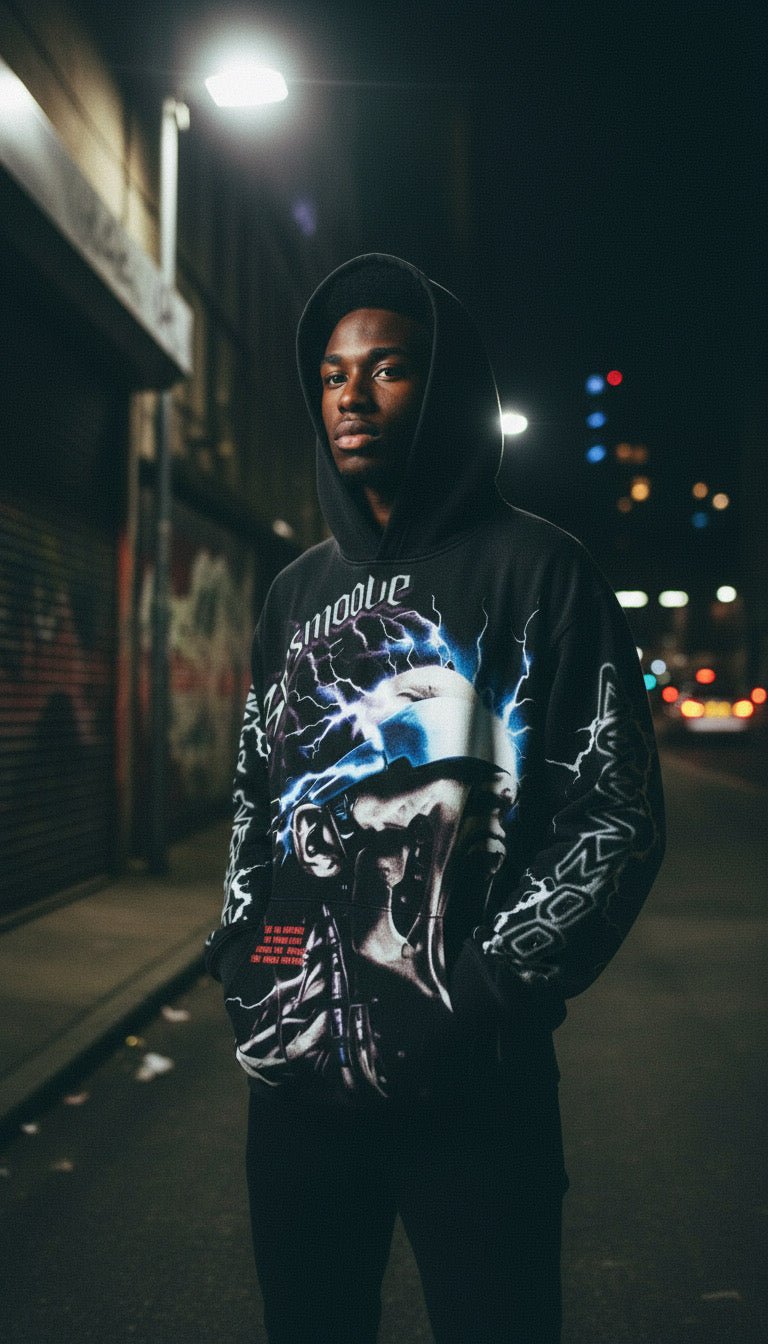 BEESMOOVE Born From Voltage Hoodie - Beesmoove