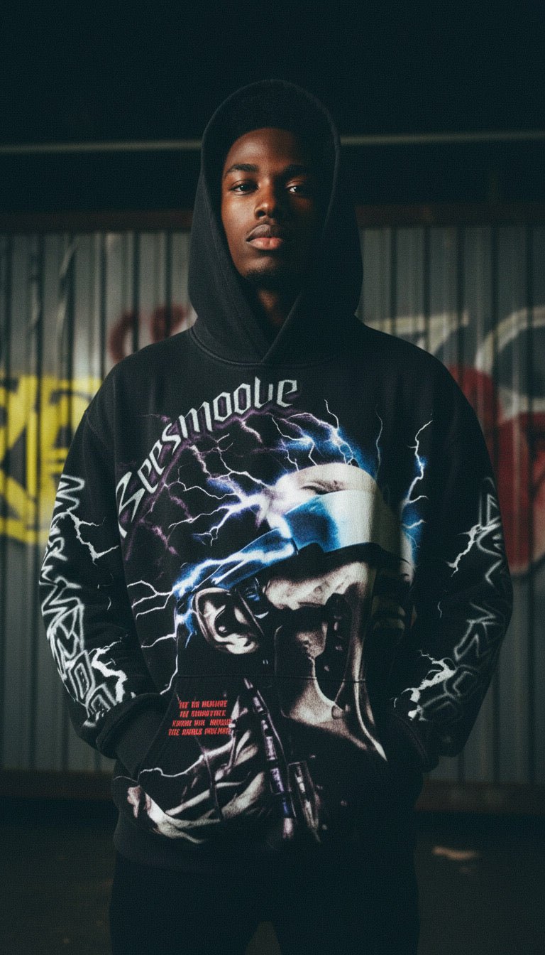BEESMOOVE Born From Voltage Hoodie - Beesmoove