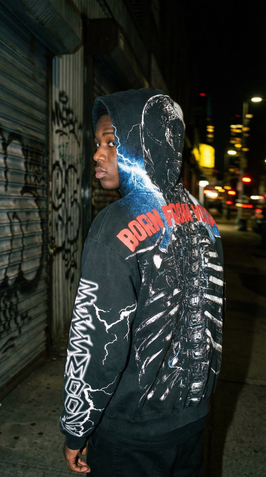 BEESMOOVE Born From Voltage Hoodie - Beesmoove