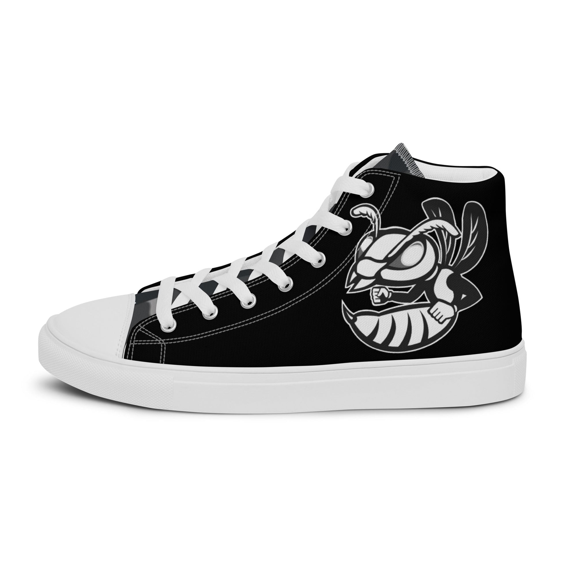 Beesmoove boss bee Men’s high top canvas shoes - Beesmoove