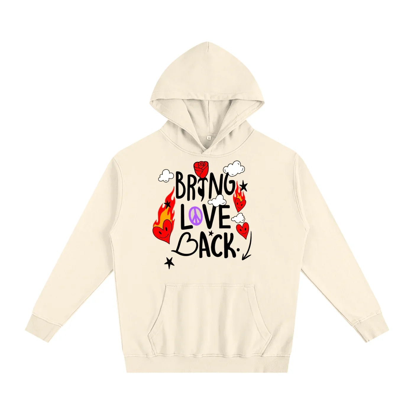 BEESMOOVE Bring Love Back – Flame Heart Edition Hoodie - Beesmoove