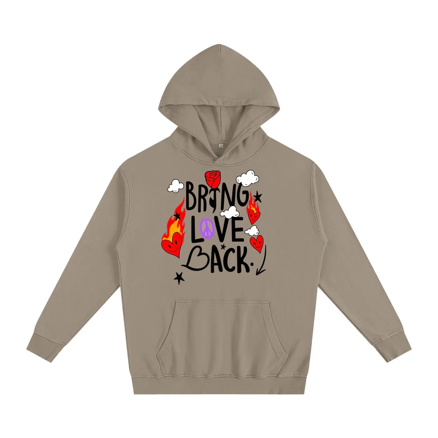 BEESMOOVE Bring Love Back – Flame Heart Edition Hoodie - Beesmoove