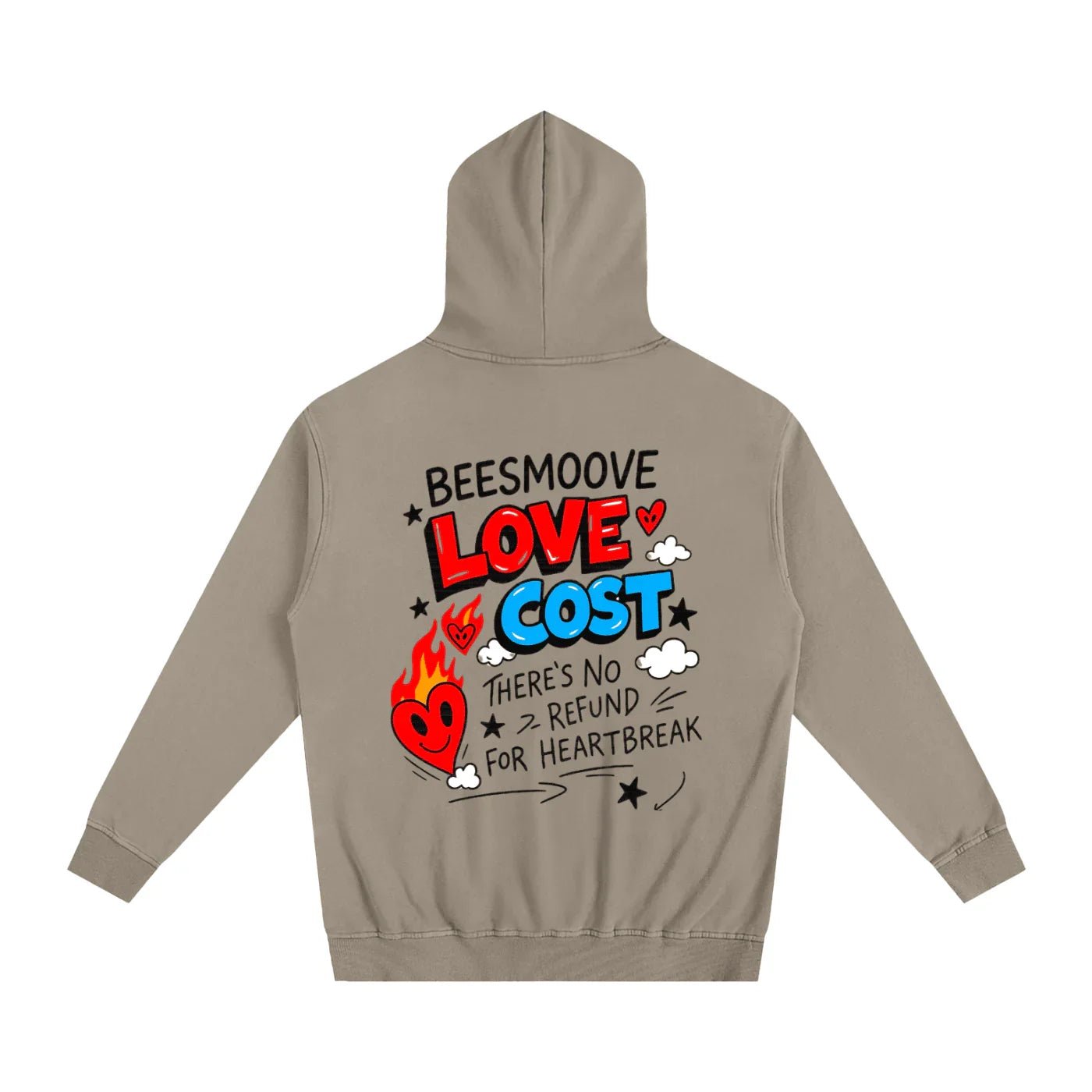BEESMOOVE Bring Love Back – Flame Heart Edition Hoodie - Beesmoove