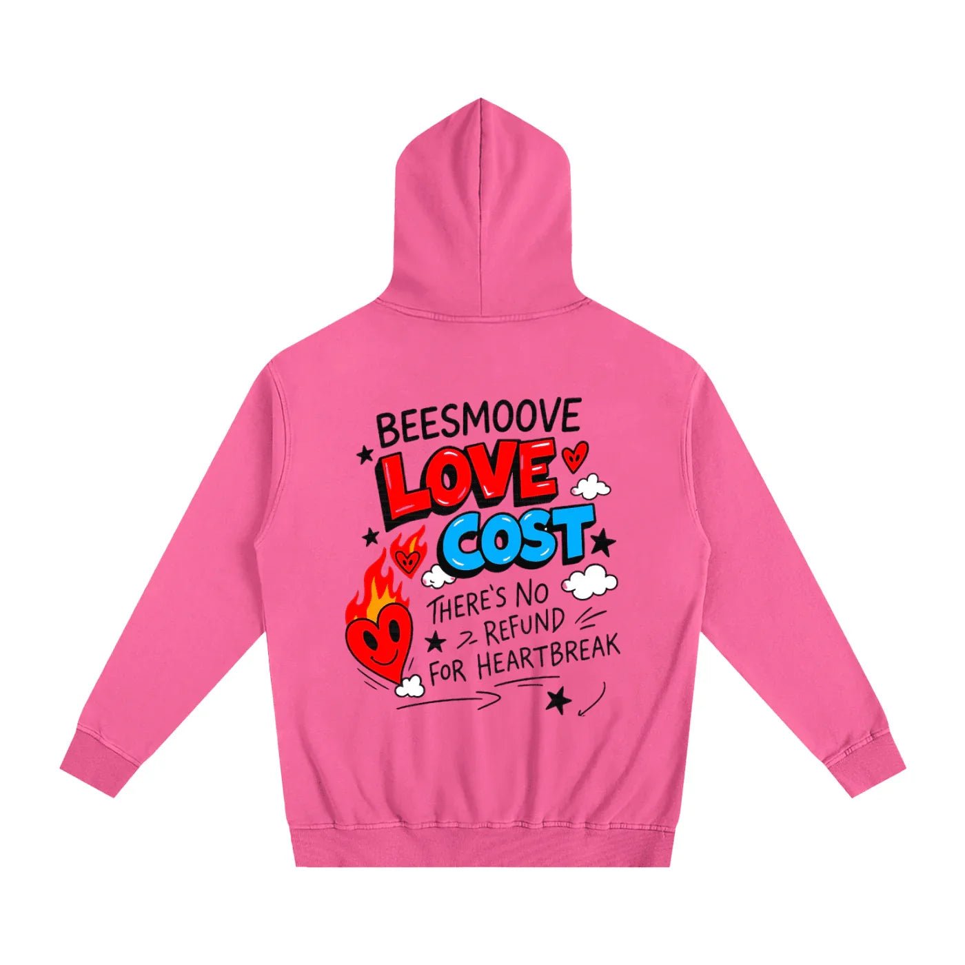 BEESMOOVE Bring Love Back – Flame Heart Edition Hoodie - Beesmoove